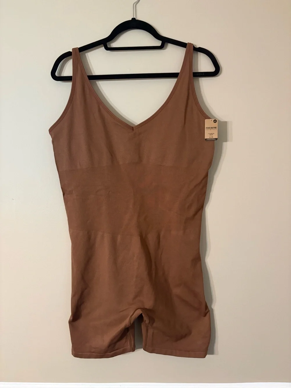 Pink Victoria’s Secret Active Bodysuit Brown Size XL NWT